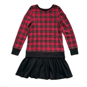 Plaid Polo Dress- Red & Black